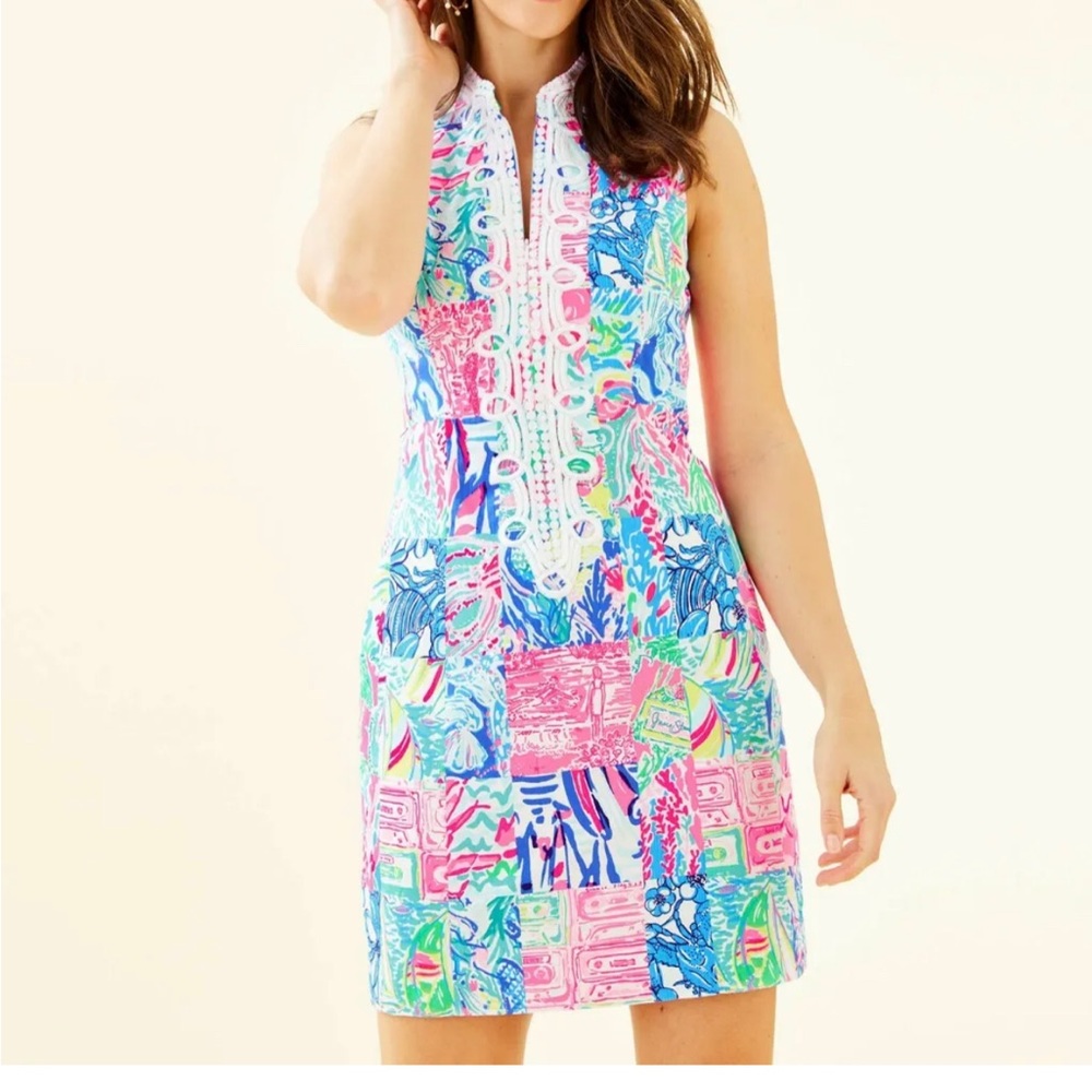 Lilly Pulitzer Alexa Shift in Anniversary Patchwork